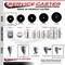 Service Caster 3 Inch Phenolic Swivel 58 Inch Threaded Stem Caster Set with Total Lock Brake SCC-TSTTL20S314-PHS-58212-4 - alternate 3